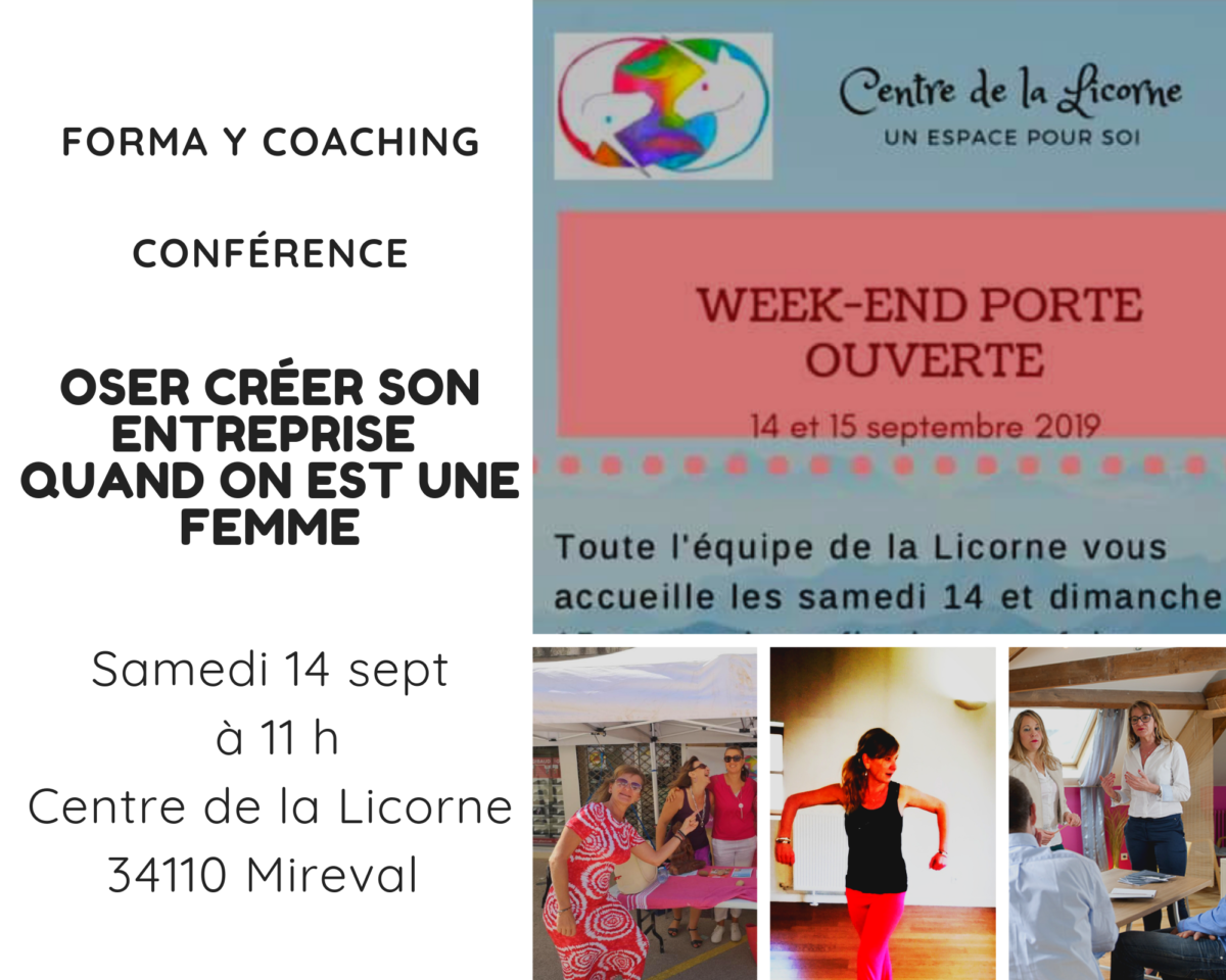 14/09/2019 : Conférence “Oser créer son entreprise quand on est une femme”